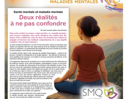 Semaine de sensibilisation aux maladies mentales