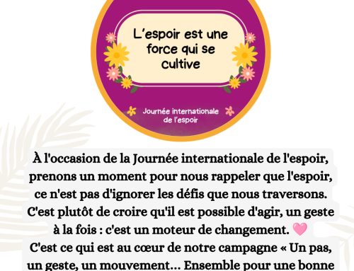 Un pas, un geste, un mouvement… ensemble pour une bonne santé mentale !